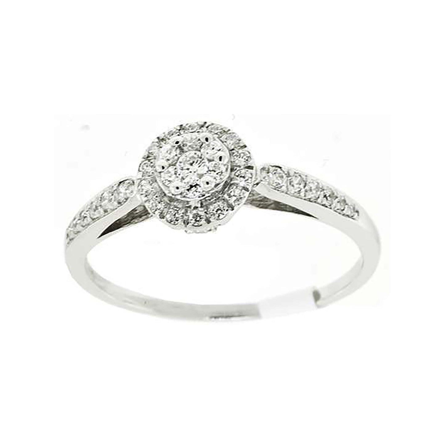 Sterling Silver Women's Cubic-Zirconia Bridal Anniversary Engagement Wedding Ring