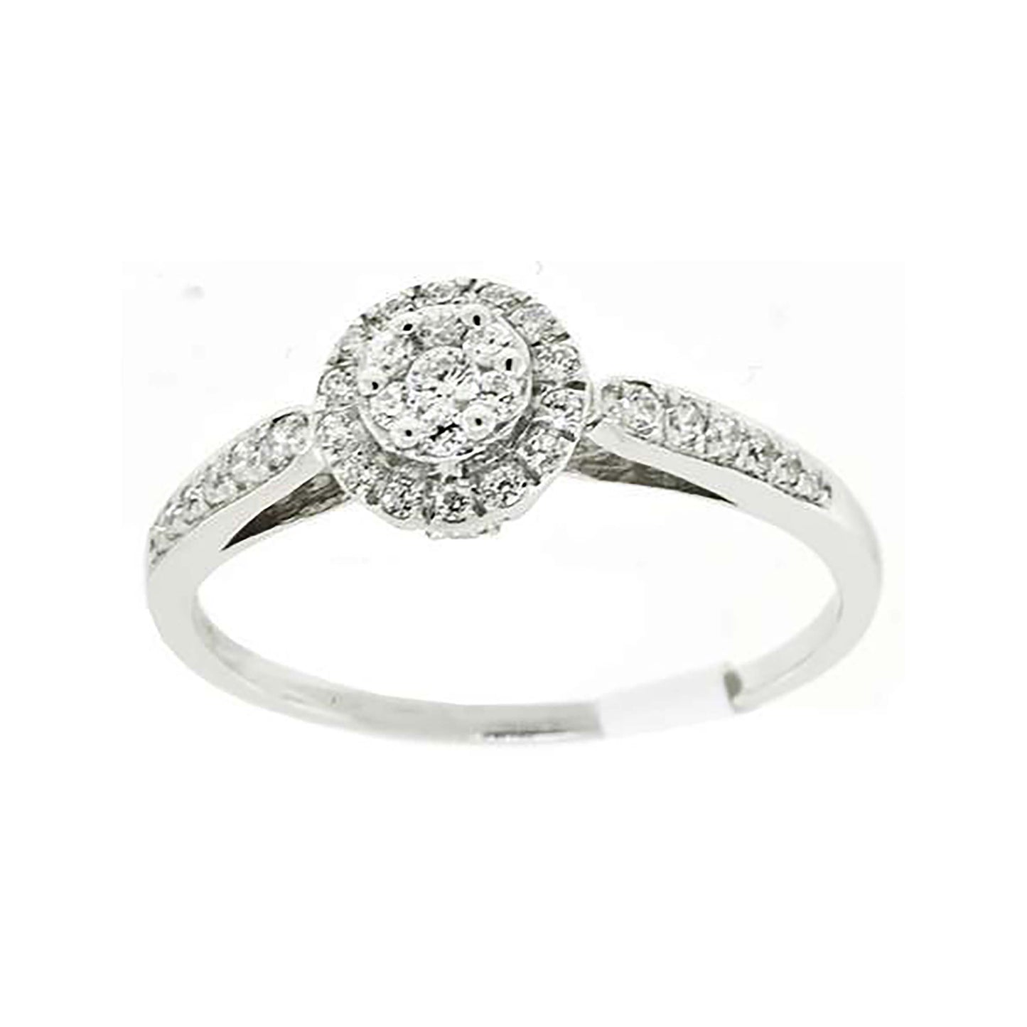 Sterling Silver Women's Cubic-Zirconia Bridal Anniversary Engagement Wedding Ring