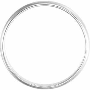 14K White Gold 2 Mm Polished Midi Ring Size 1