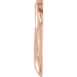 14K Rose Gold 16 X 15 Mm Polished Heart Slide Pendant