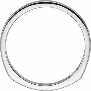 14K White Gold Polished Matching Band Size 7