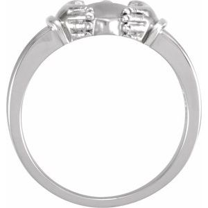 Sterling Silver 14.65 Mm Polished Claddagh Band Size 11