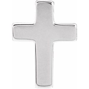Sterling Silver 15 X 10.8 Mm Polished Cross Pendant