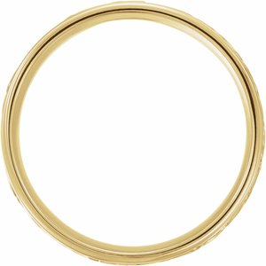 14K Yellow/White/Rose Gold 8 mm Woven Comfort-Fit Band Size 11.5