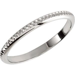 Platinum Matching Band Size 7.5