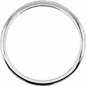 18K Yellow Or White Gold Milgrain Geometric Band
