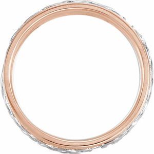 18K Yellow Or White Or Rose Gold Milgrain Celtic-Inspired Band