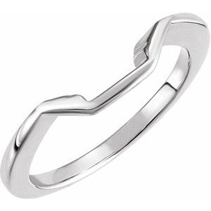 14K White Gold Emerald 9 X 7 Mm Polished Matching Band Size 6