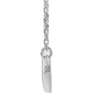 Sterling Silver 15.22 X 8.1 Mm 18 In Polished Evil Eye Necklace