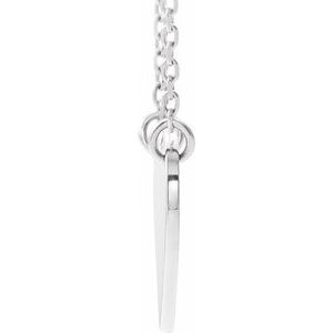 14K White Gold 12 X 11 Mm 16-18 In Polished Engravable Heart Necklace