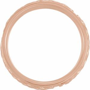14K Yellow Or White Or Rose Gold Milgrain Celtic-Inspired Band