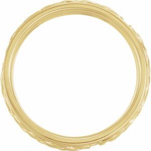 14K Yellow Or White Or Rose Gold Milgrain Celtic-Inspired Band