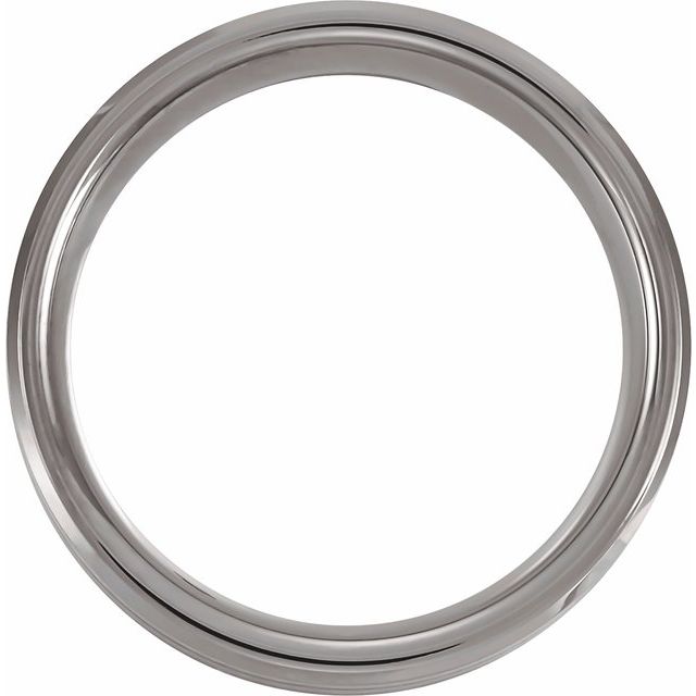 Tungsten 8 Mm Polished Imitation Meteorite And Carbon Fiber Inlay Comfort-Fit Band, Size 7.5