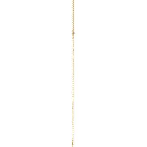 14K Yellow Gold Round 3.4Mm G-I I1 1/5 Ctw Natural Diamond Y Necklace, Length: 17 In