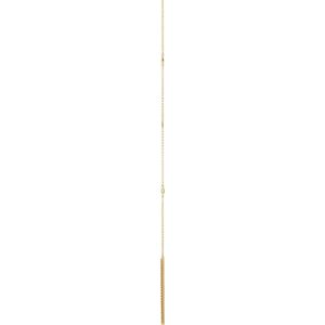 14K Yellow Gold Round G-I I1 1/3 Ctw Natural Diamond Y Necklace, Length: 17 In