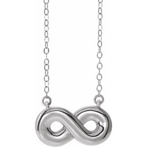 Sterling Silver Without Box Polished Infinity Ash Holder Necklace