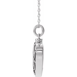 Sterling Silver Without Box Polished Mom Heart Ash Holder Necklace