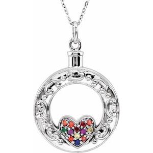 Sterling Silver Without Box Polished Celebration Of Life Ash Holder Necklace
