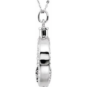 Sterling Silver Without Box Polished Celebration Of Life Ash Holder Necklace