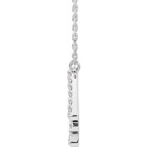 14K White Gold Round G-H I1 1/4 Ctw Natural Diamond Art Deco Necklace, Length: 18 In