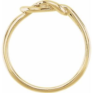 10K Yellow Gold Polished Knot Ring Size 6