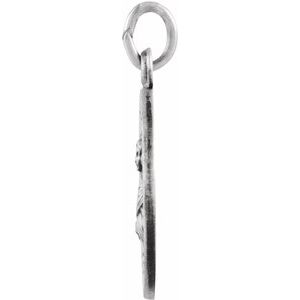 Sterling Silver 15 Mm Polished St. Lucy Medal