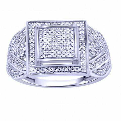 10K Yellow Gold 0.21-0.24 Cttw Diamond Ladies Ring