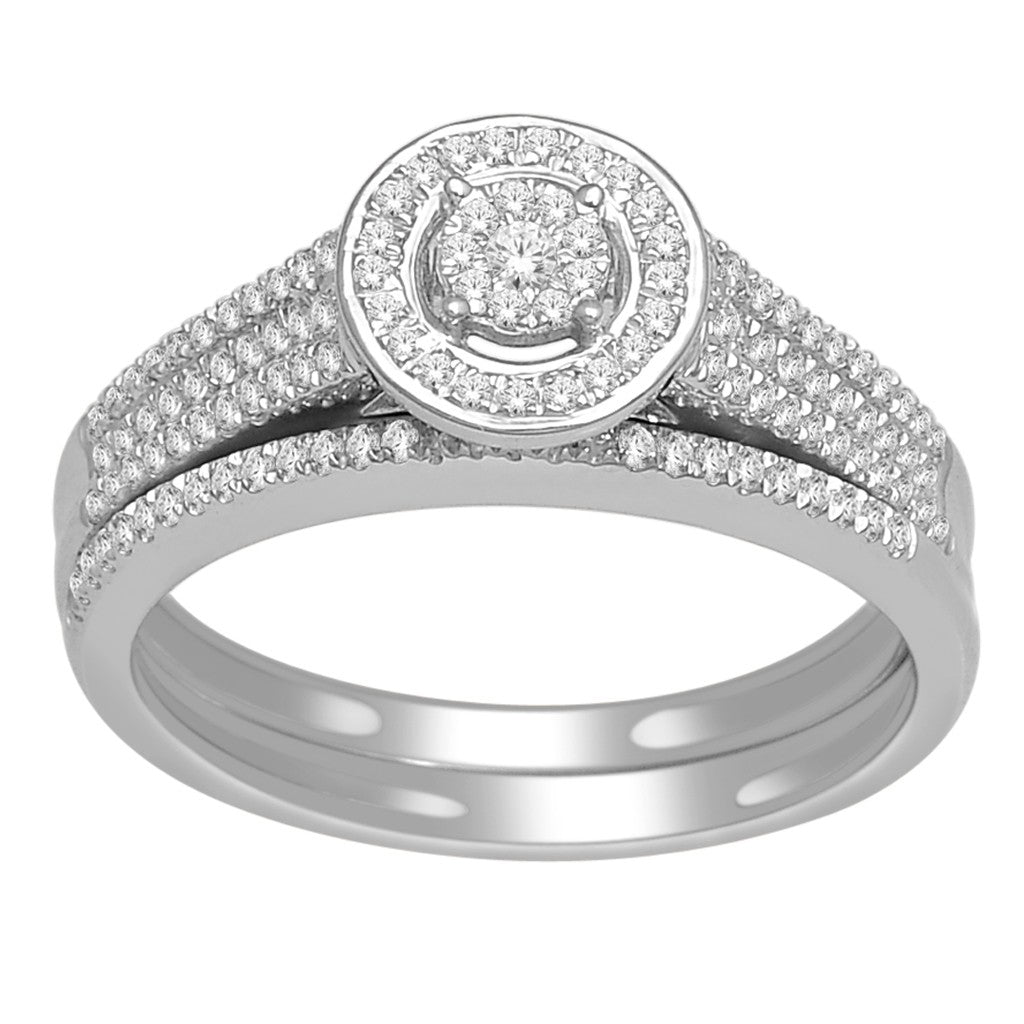 14K White Gold 0.33 Cttw Diamond Ladies One Band Ring