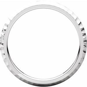 10K Yellow Or White Or Rose Gold Comfort-Fit Half Round Band