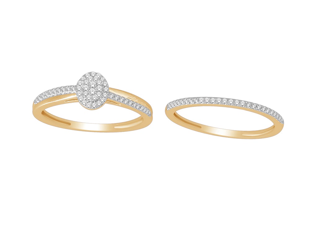14K Yellow Gold 0.25 Cttw Diamond Ladies Ring