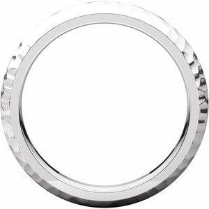 14K Yellow Or White Or Rose Gold Or Sterling Silver Or Platinum Comfort-Fit Half Round Band