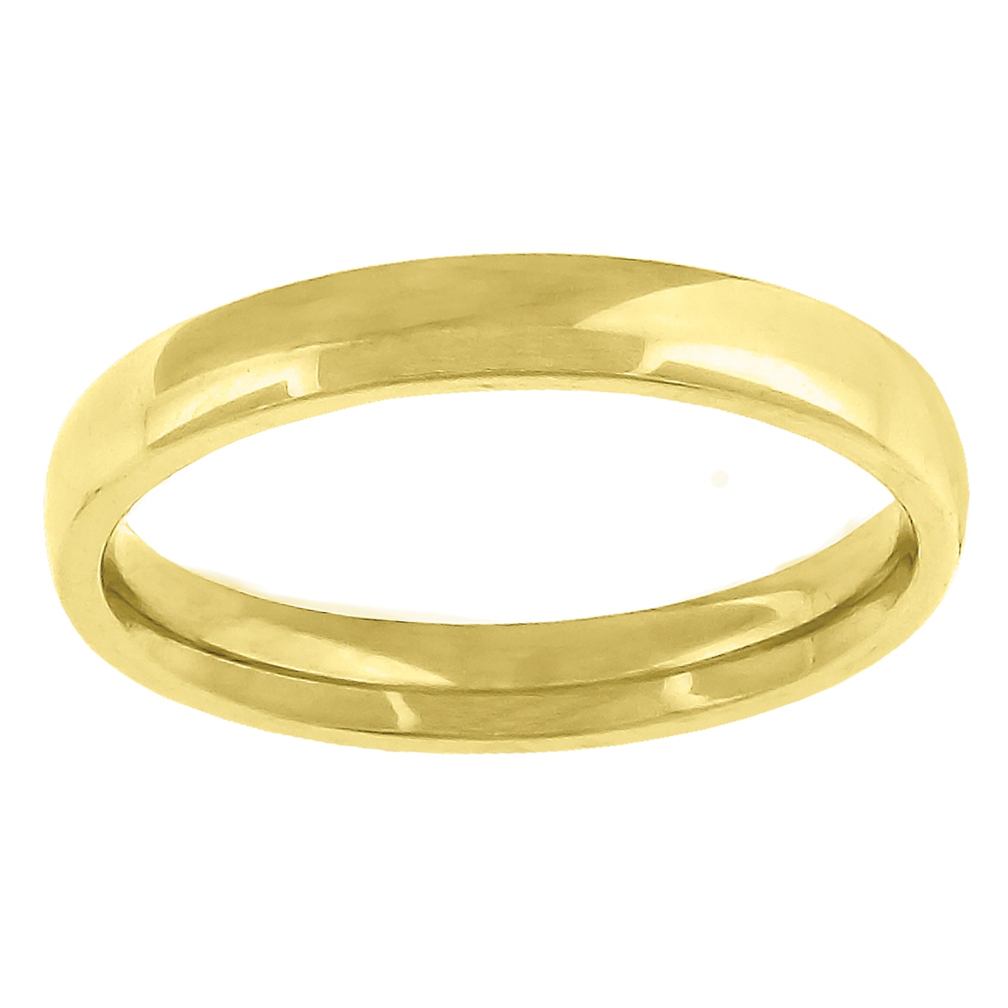 14K Yellow Or White Gold Unisex Dome Polished Comfort-Fit Sizes 5 - 14 Bridal Anniversary Engagement Wedding Band Ring