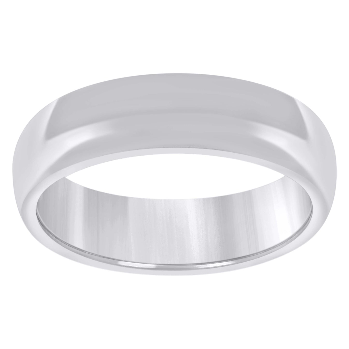 14K Yellow Or White Gold Unisex Dome Polished Comfort-Fit Sizes 5 - 14 Bridal Anniversary Engagement Wedding Band Ring