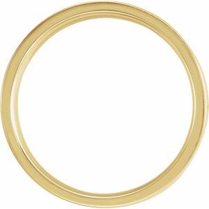 14K Yellow Gold Ridged Band Size 10.5