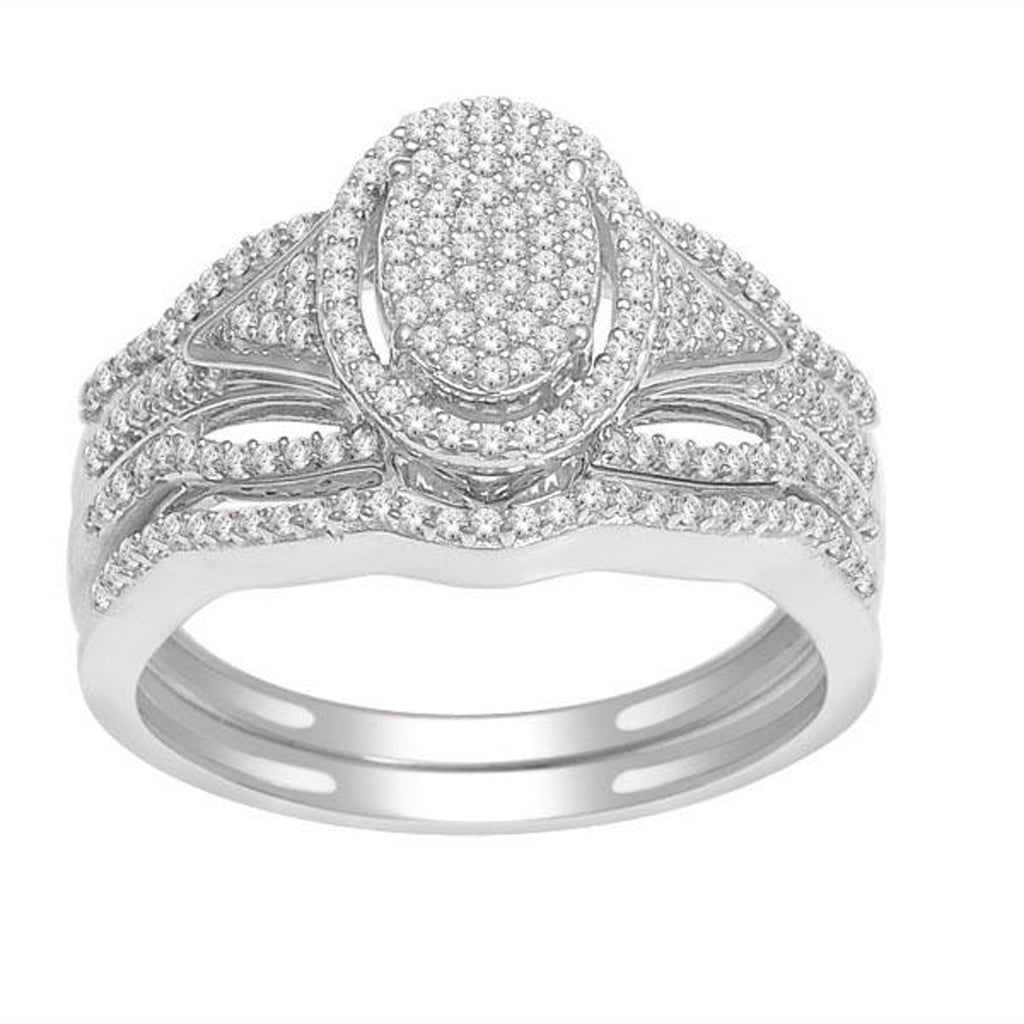 10K White Gold 0.40 Cttw Diamond Ladies Ring