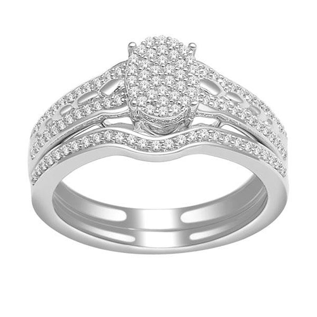 10K White Gold 0.33 Cttw Diamond Ladies Ring