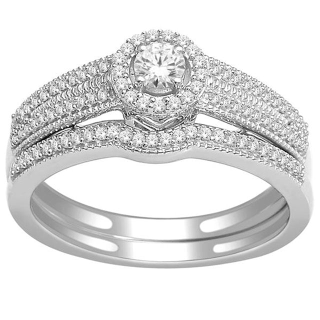 10K White Gold 0.40 Cttw Diamond Ladies Ring