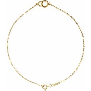 14K Yellow Gold 11.74 X 6.08 Mm 6 1/2-7 1/2 In Polished Interlocking Circle Bracelet