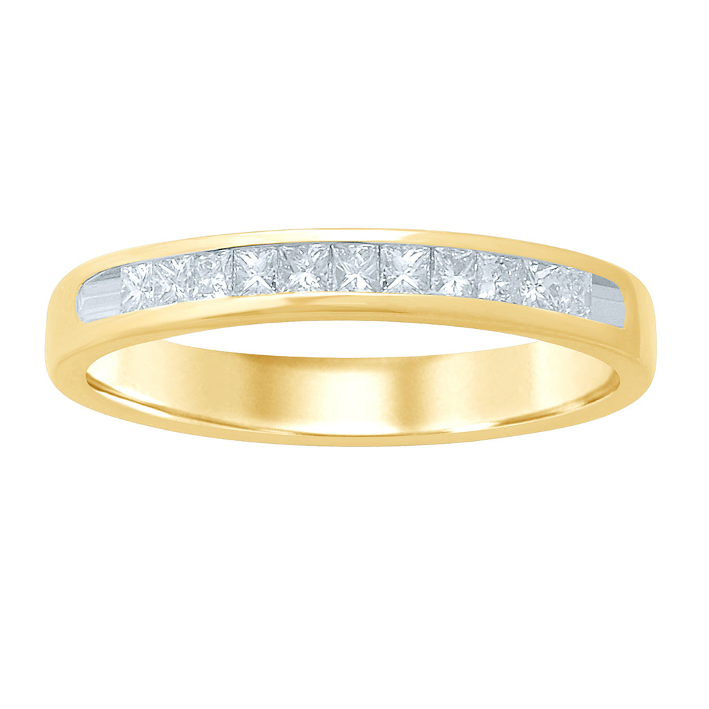 14K Yellow Gold 0.26-0.29 Cttw Diamond Ladies Ring