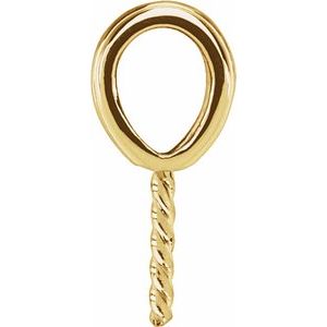 14K Yellow Gold Pearl 8.0-12.0 Mm Pendant Mounting For Pearl