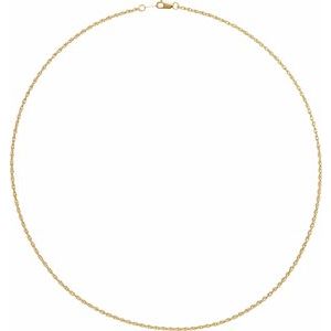 10K Yellow Gold Rope Chain, Length: 20 In, Width: 1.75 Mm