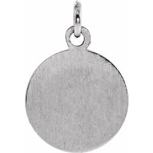 Sterling Silver 12 X 12 Mm Polished Guardian Angel Medal