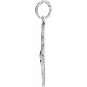Sterling Silver 22 X 22 Mm Polished St. Jude Thaddeus Medal