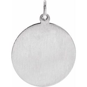 Sterling Silver 22 X 22 Mm Polished St. Jude Thaddeus Medal