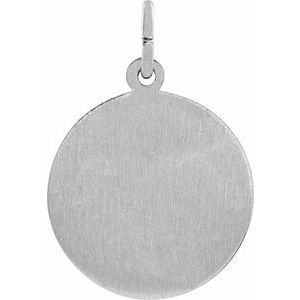 Sterling Silver 18 Mm Polished St.George Medal