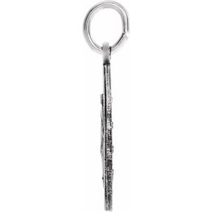 Sterling Silver 15 X 15 Mm Polished Miraculous Medal