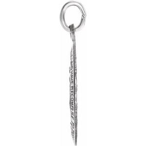 Sterling Silver 15 X 11 Mm Polished Miraculous Medal