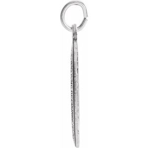 Sterling Silver 23 X 16 Mm Polished Miraculous Medal