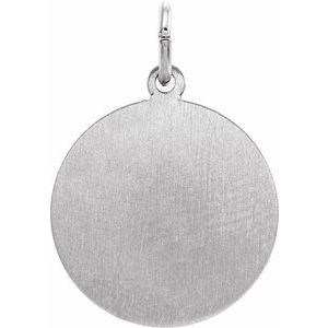 Sterling Silver 18 Mm Polished St. James Medal