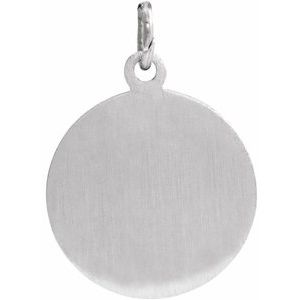 Sterling Silver 22 X 22 Mm Polished St. Anthony Medal